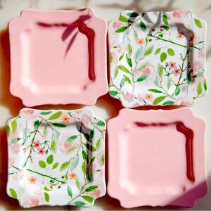 Sweet Laurel Dessert Plates set of 4